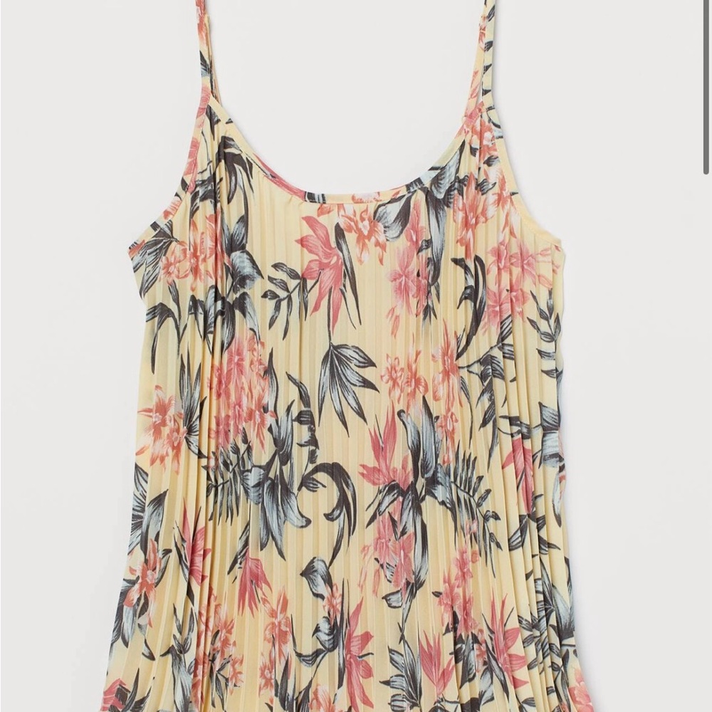 H&M Pleated Floral Camisole